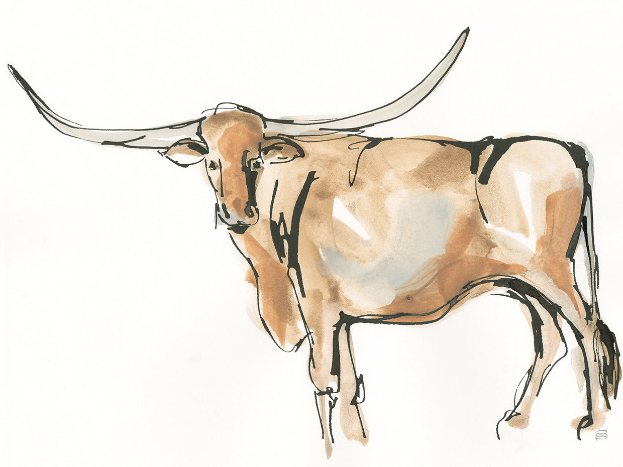 Arte de la lona Longhorn II