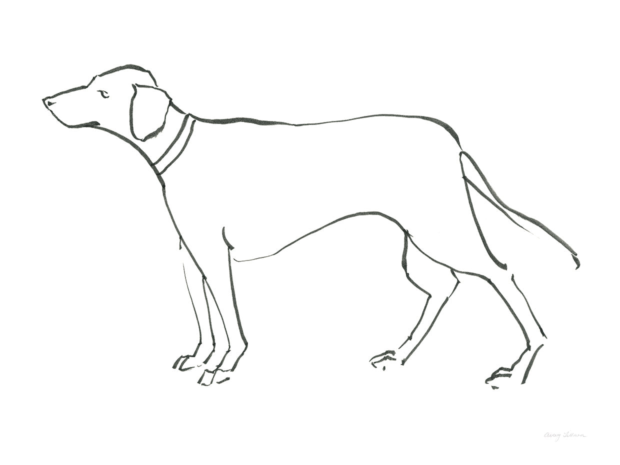 Lienzo Ink Dog VI