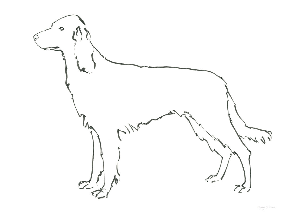 Perro de tinta II Lienzo