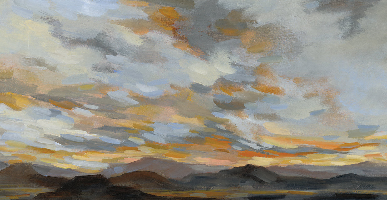 High Desert Sky I by Silvia Vassileva - best quality handcrafted wall art work on large canvas & framed canvas prints
