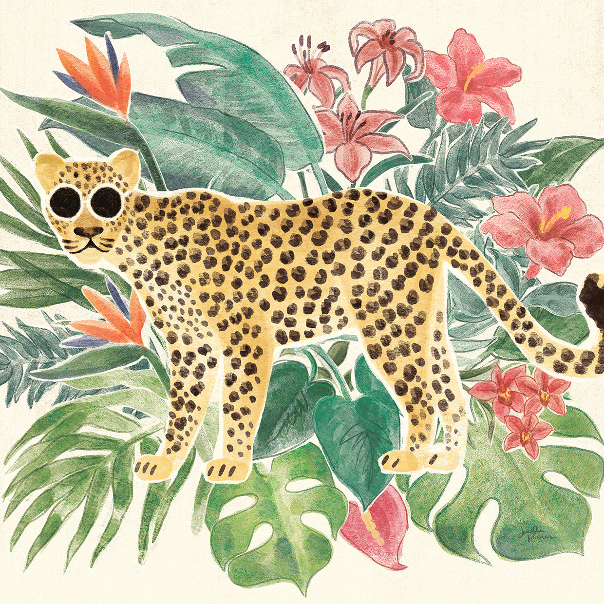 Jungle Vibes Jaguar Lienzo Arte