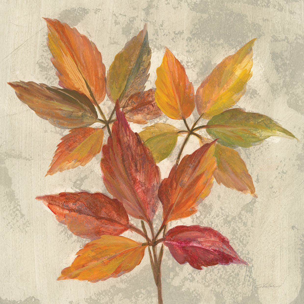 November Leaves I by Silvia Vassileva - top quality wall art work on large canvas & framed canvas prints