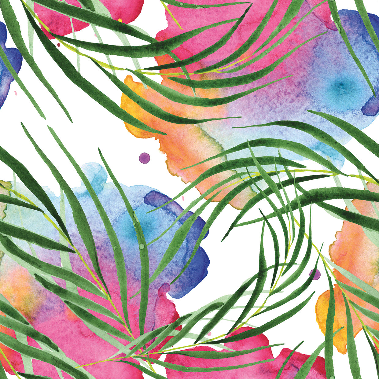 Arte de la lona de las hojas de Luau