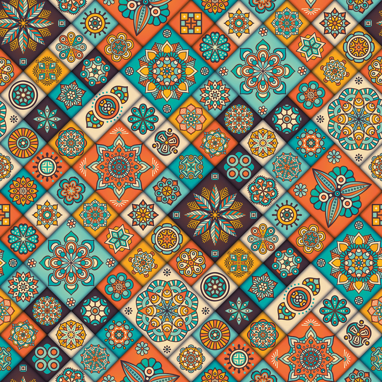 Cuadro Foral Tile Fandango