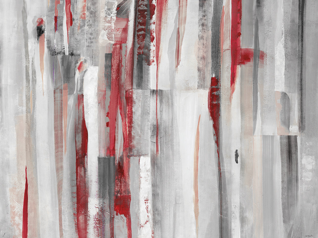 Crimson Strides by Jill Martin - top quality wall art work on large canvas & framed canvas prints