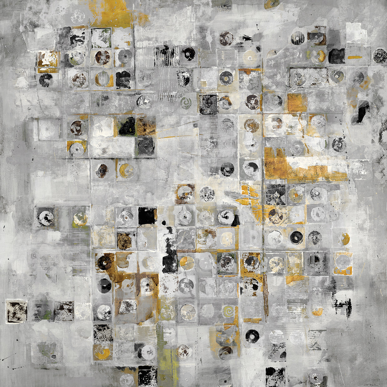 Geometric Metals by Jill Martin - top quality wall art work on large canvas & framed canvas prints