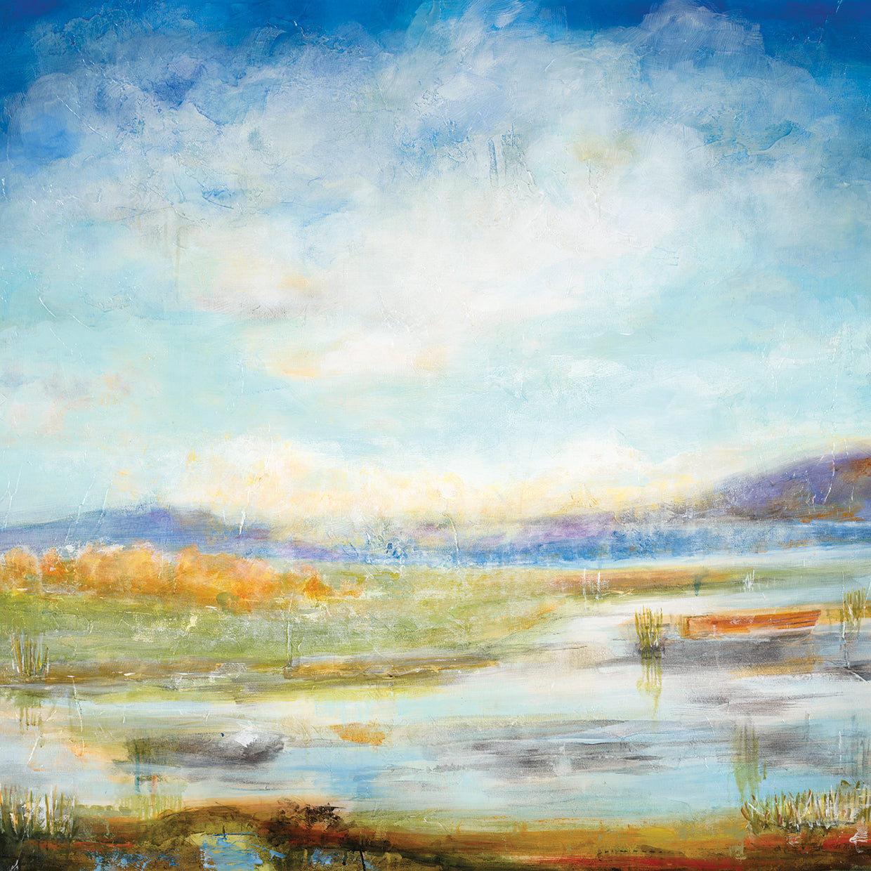 Wetlands II by Jill Martin - best quality handcrafted wall art work on large canvas & framed canvas prints