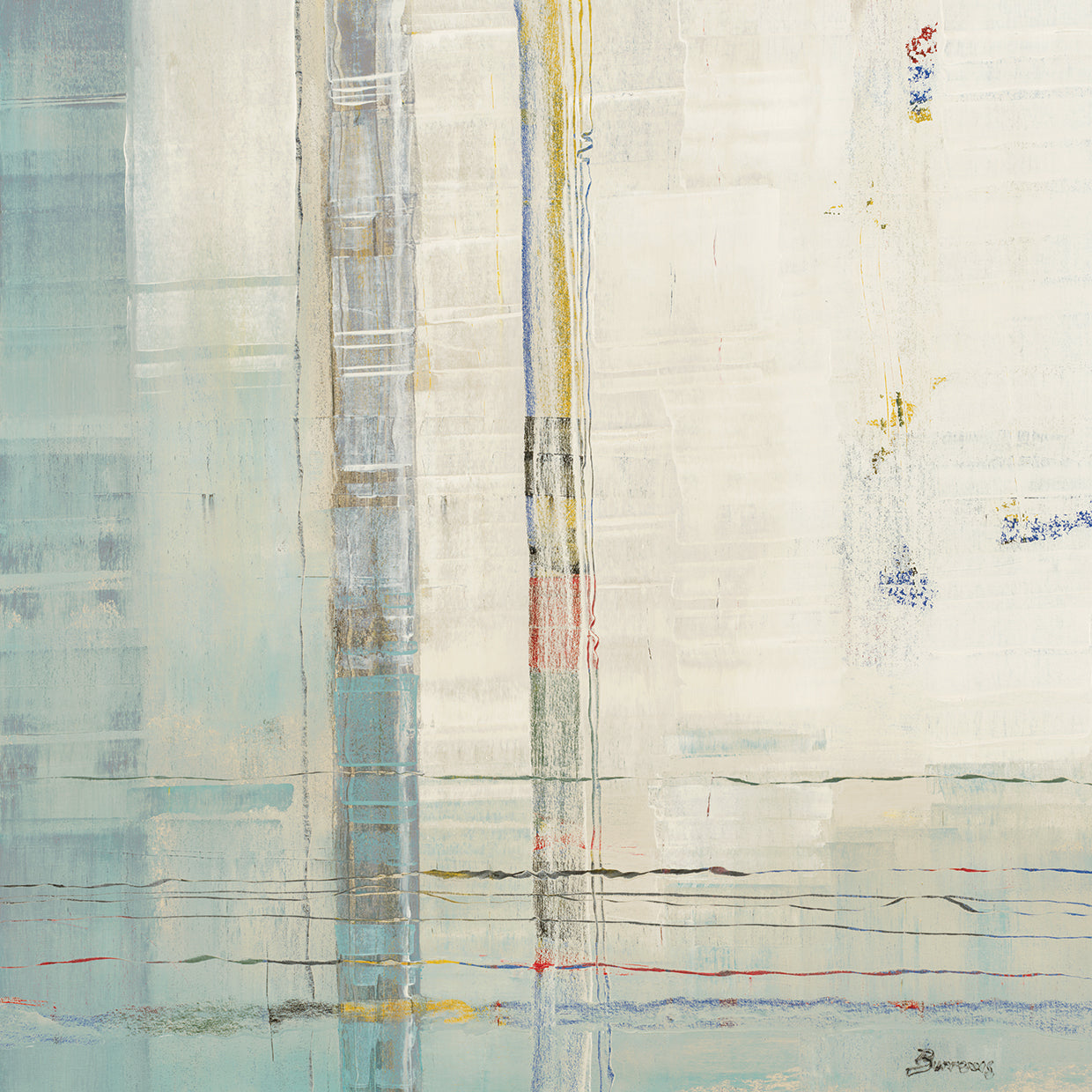 Parallels by John Burrows - handcrafted wall art work on large canvas & framed canvas prints, made to order