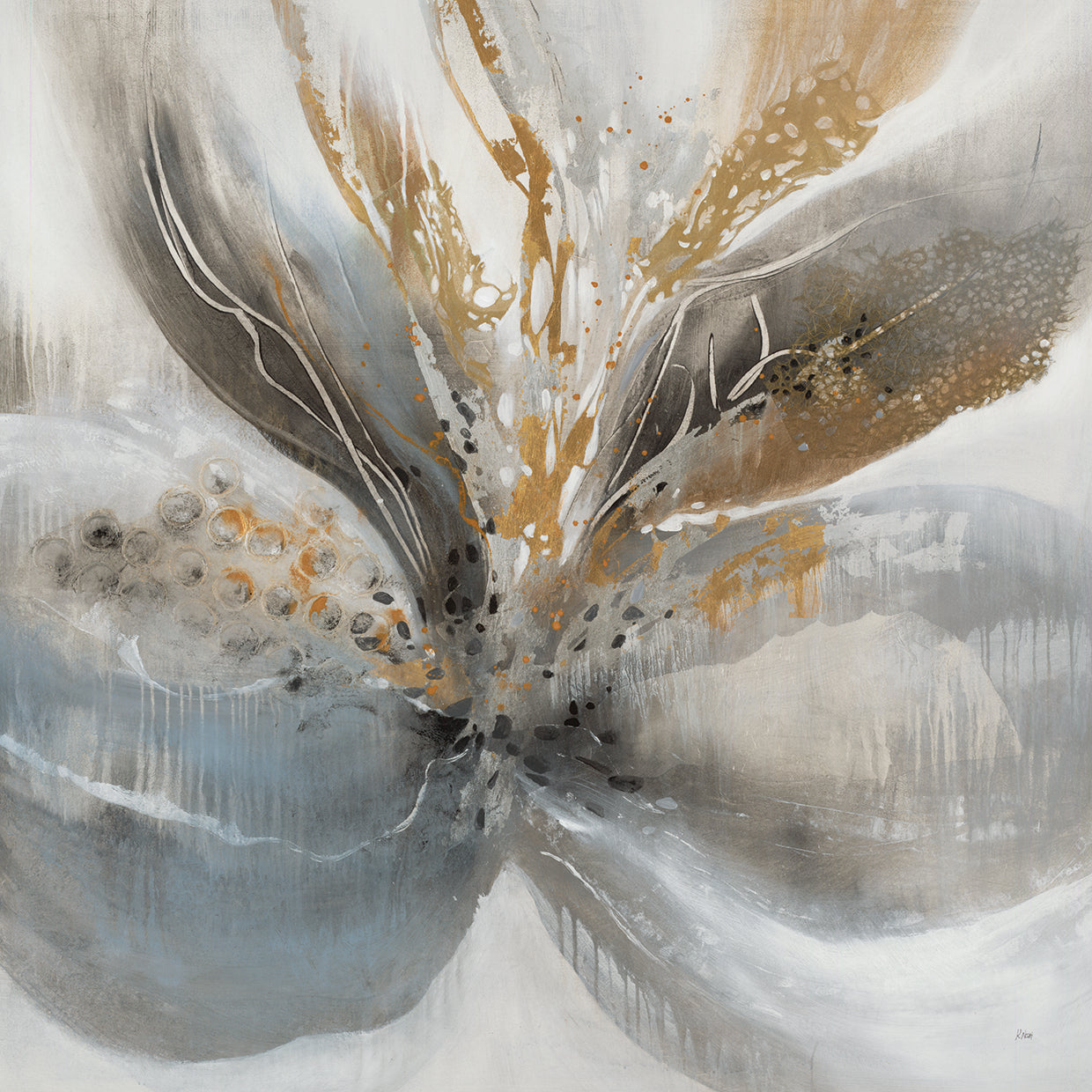 Alloy Bloom by K. Nari - top quality wall art work on large canvas & framed canvas prints