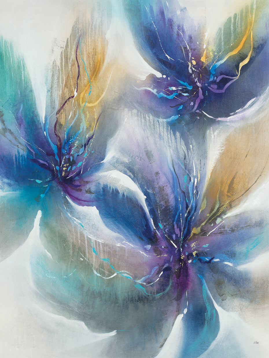 Amethyst Flicker by K. Nari - museum quality wall art work on large canvas & framed canvas prints