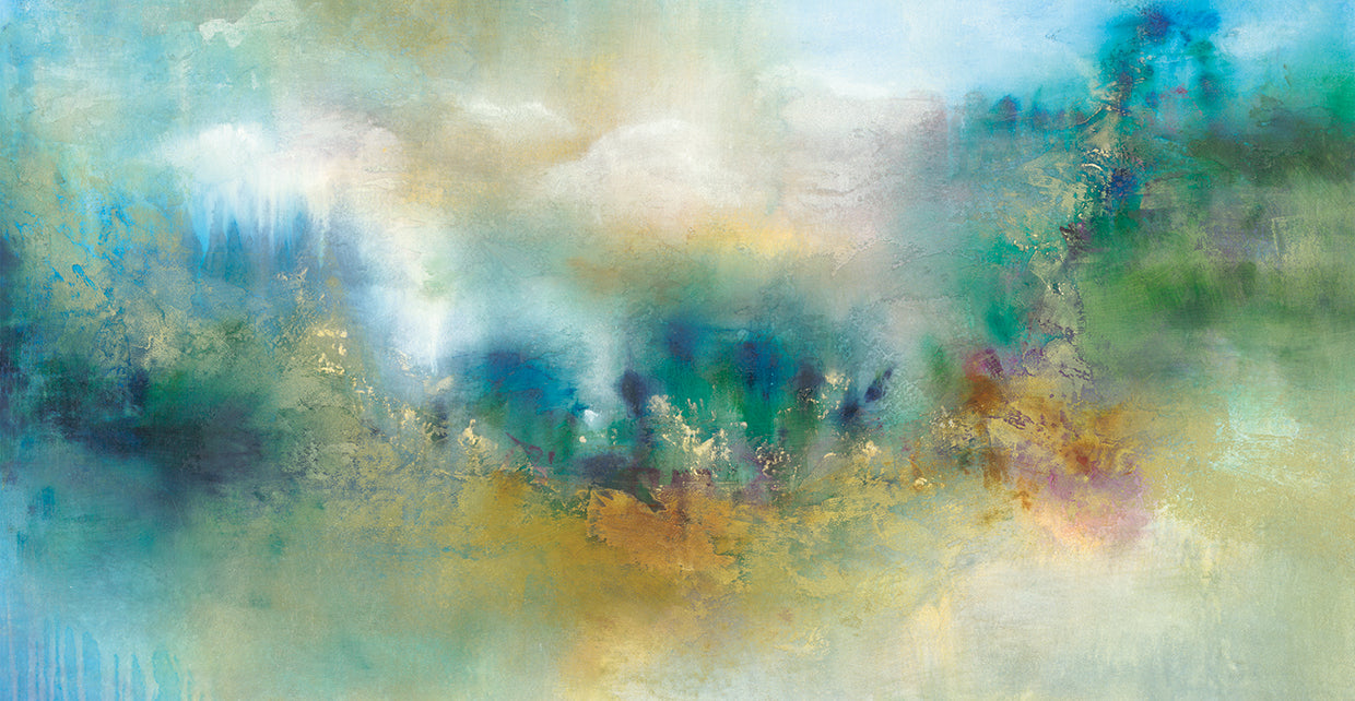 Golden Horizon by K. Nari - top quality wall art work on large canvas & framed canvas prints