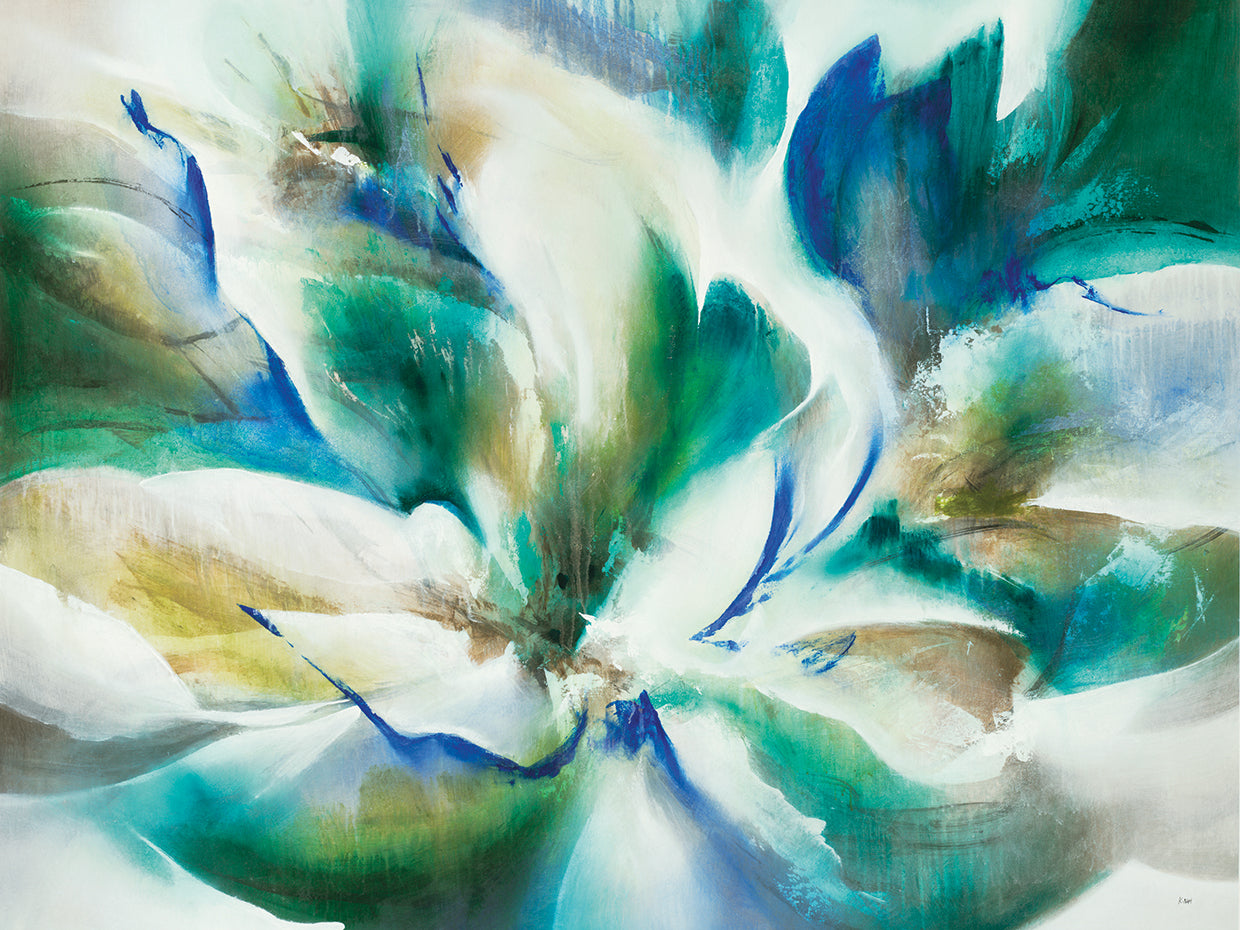 Midori I by K. Nari - highest quality handcrafted wall art work on large canvas & framed canvas prints