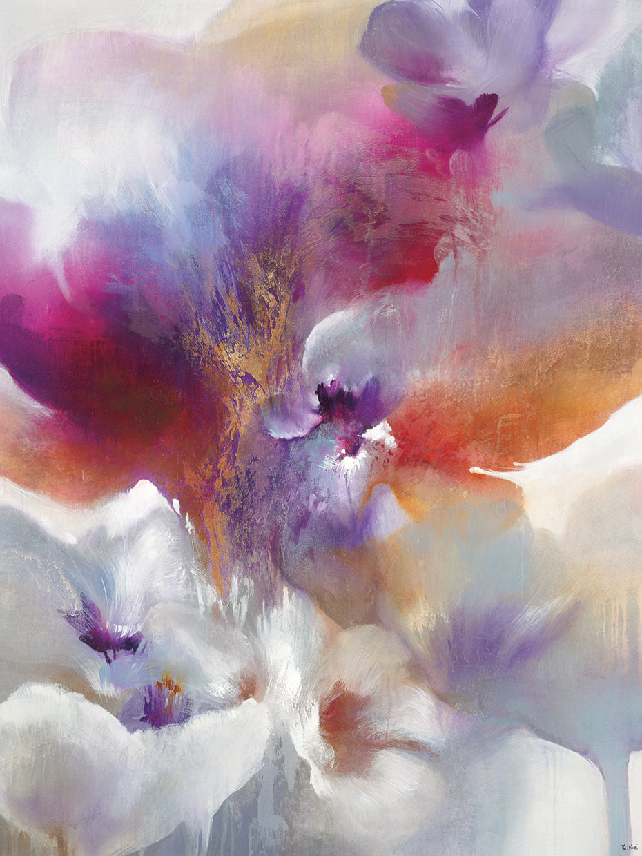 Mystery Flow by K. Nari - handcrafted wall art work on large canvas & framed canvas prints, made to order