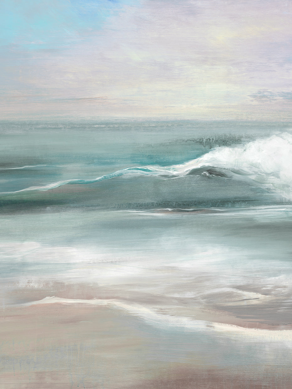 Coastal Blues by Liz Jardine - larger sizes handcrafted wall art work on large canvas & framed canvas prints