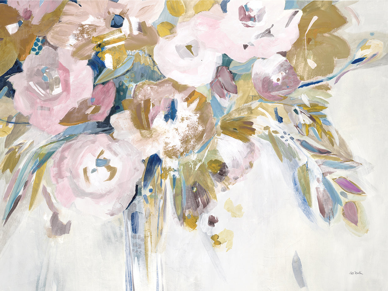 Blush Bouquet I by Jill Martin - top quality wall art work on large canvas & framed canvas prints