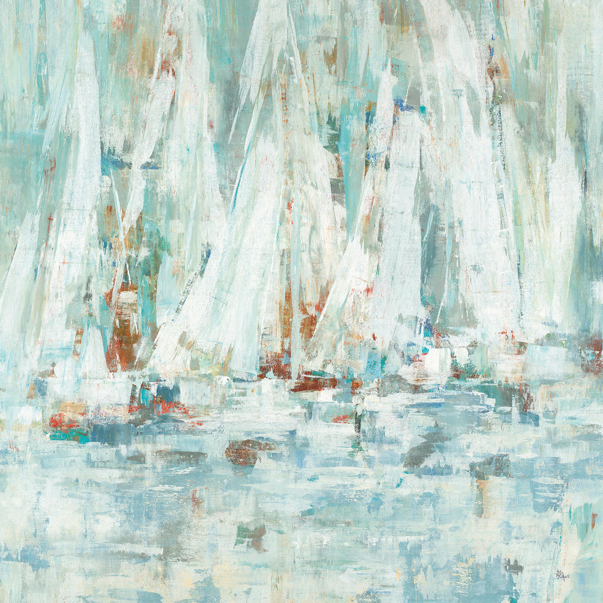 Sail Away III by Lisa Ridgers - top quality wall art work on large canvas & framed canvas prints