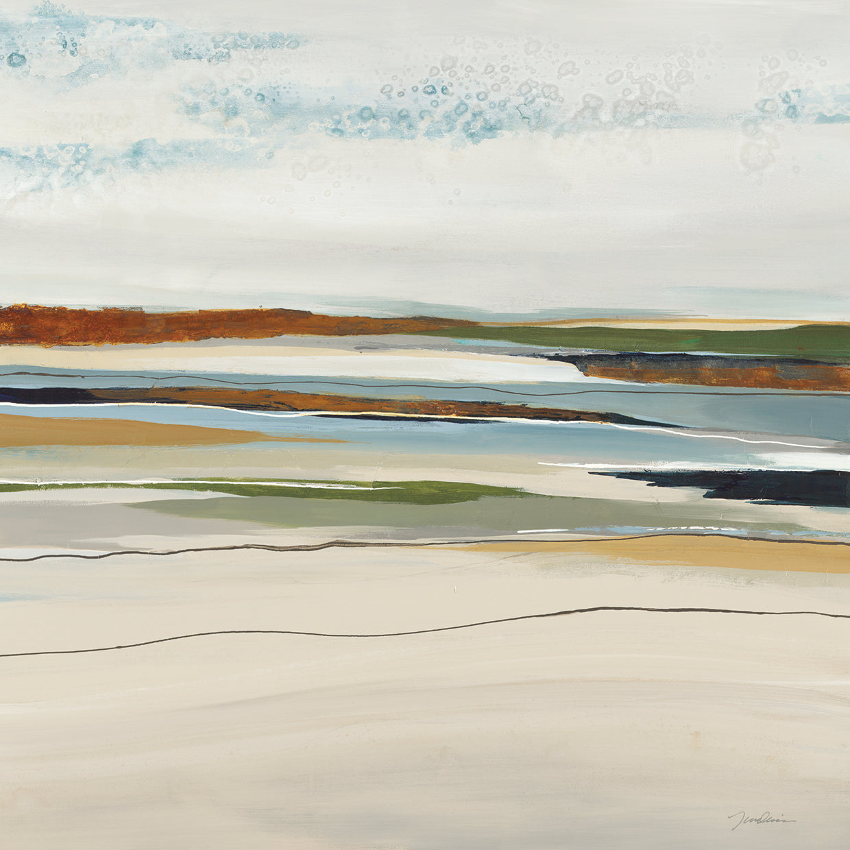 Buried Treasure by Liz Jardine - best quality handcrafted wall art work on large canvas & framed canvas prints