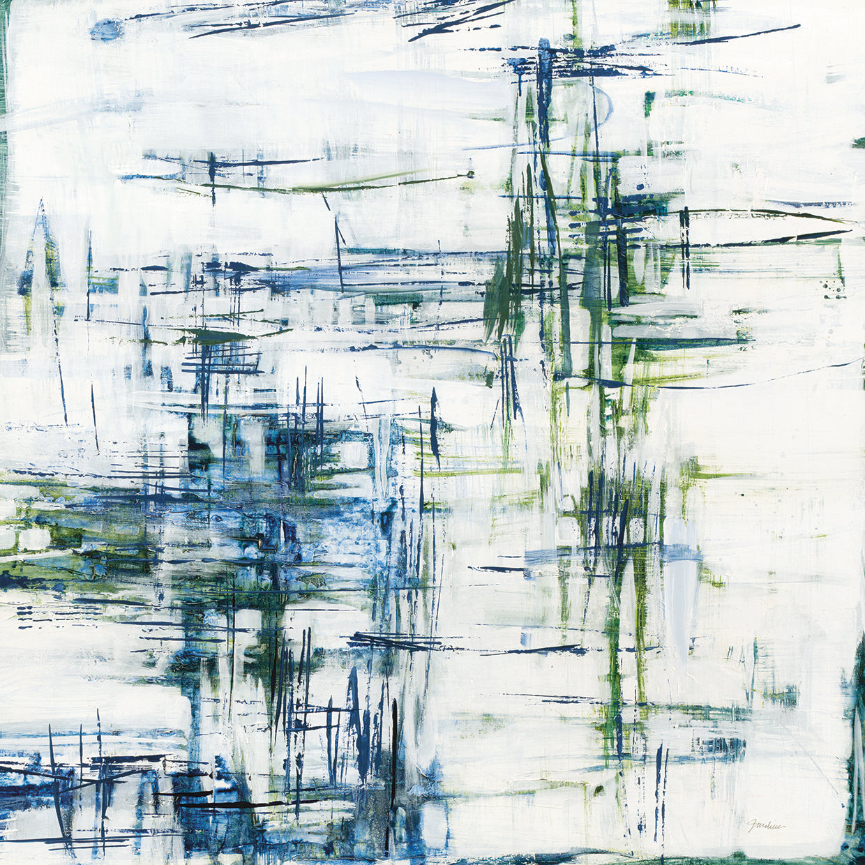 High Wire Act by Liz Jardine - larger sizes handcrafted wall art work on large canvas & framed canvas prints