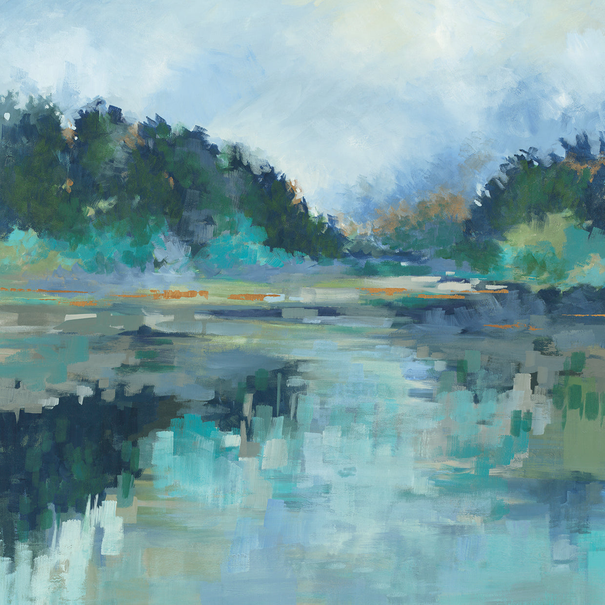 Peaceful Space by Liz Jardine - larger sizes handcrafted wall art work on large canvas & framed canvas prints