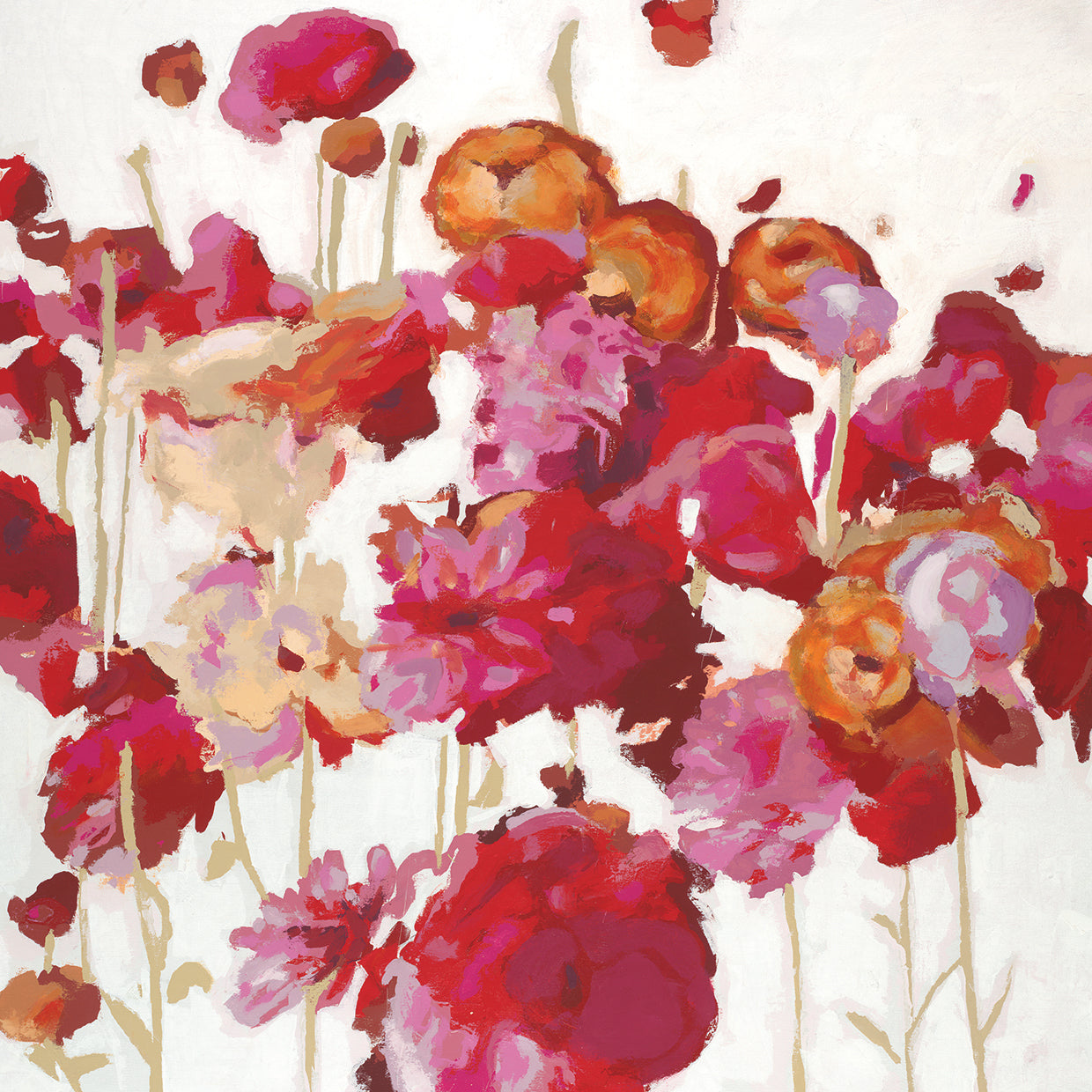 Red Floral Dream I by Randy Hibberd - lowest price wall art work on large canvas & framed canvas prints