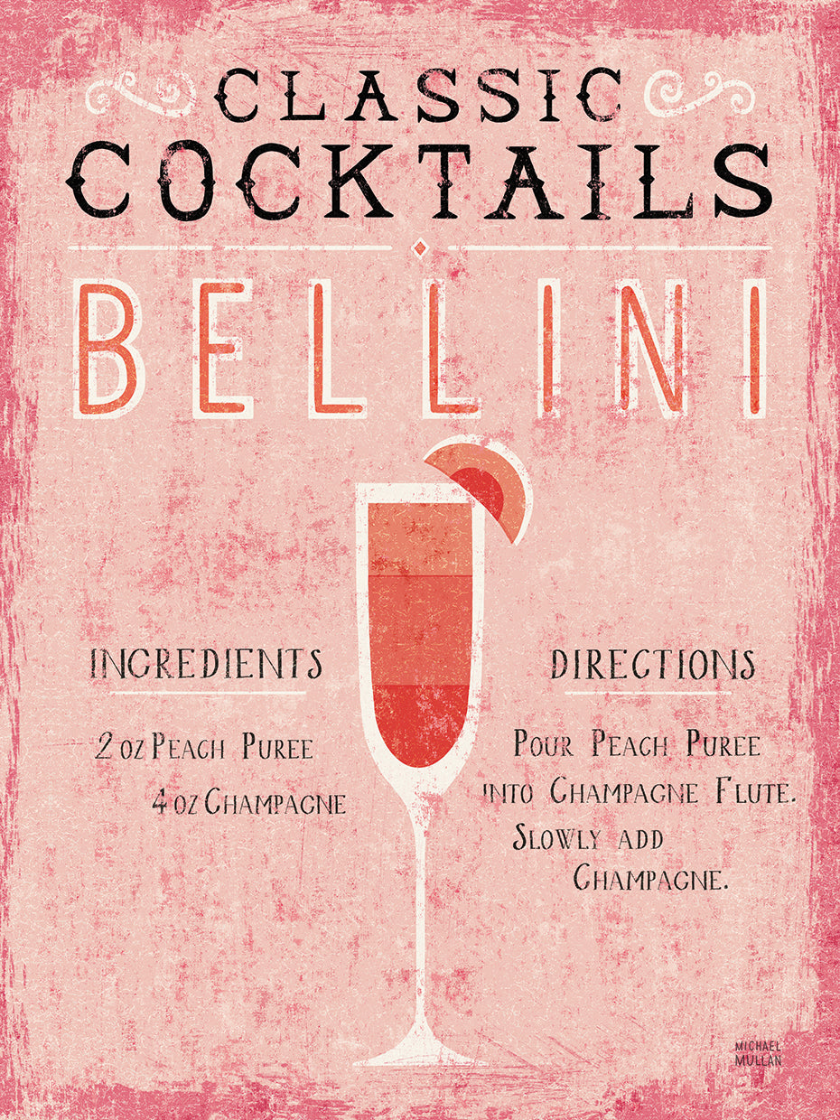 Classic Cocktails Bellini Pink