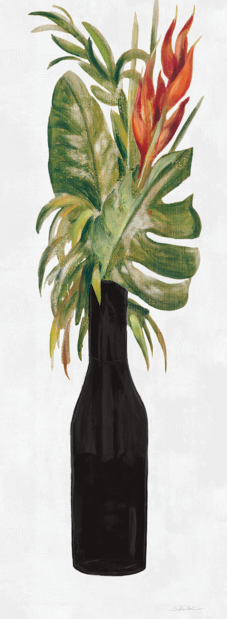 Tropical Lush II on White by Silvia Vassileva - highest quality handcrafted wall art work on large canvas & framed canvas prints