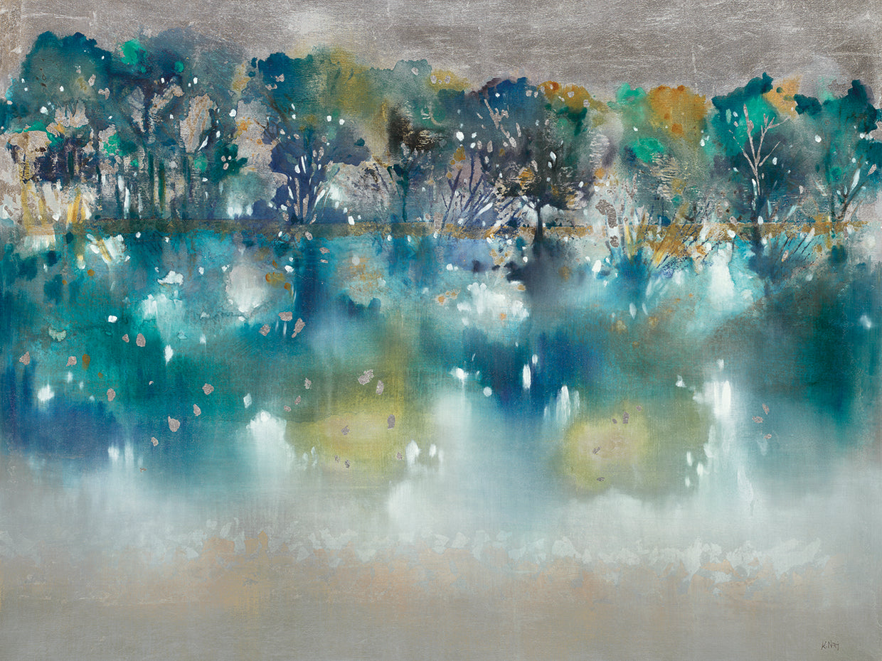 Lake Side by K. Nari - top quality wall art work on large canvas & framed canvas prints