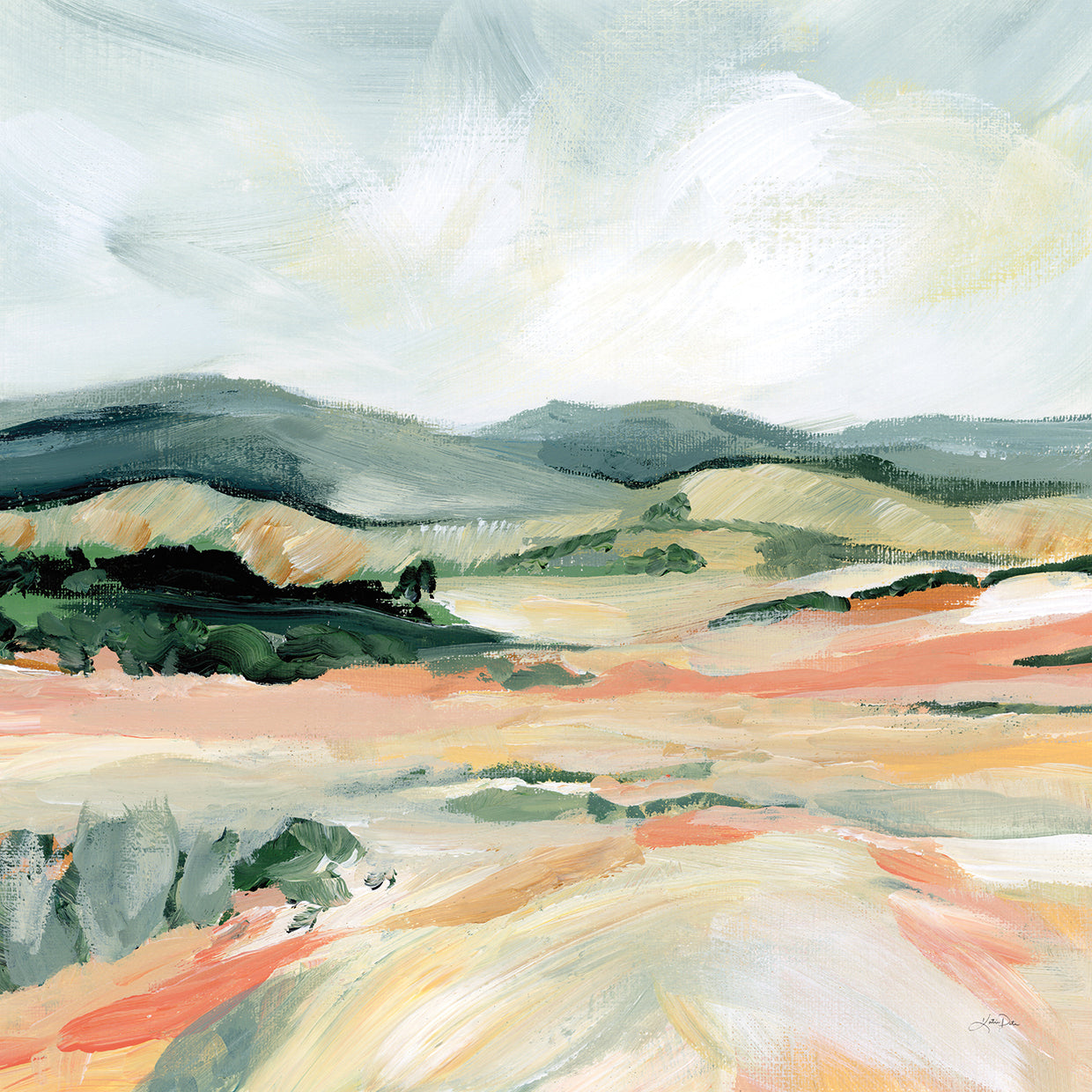 Vermillion Landscape I