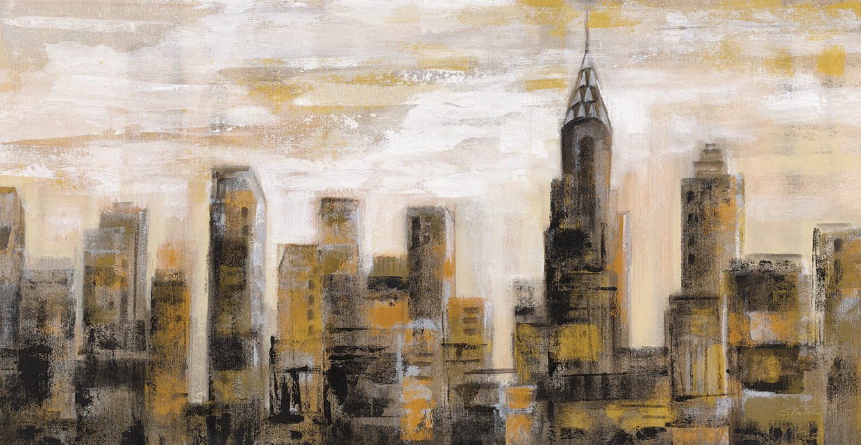 Manhattan Skyline by Silvia Vassileva - lowest price wall art work on large canvas & framed canvas prints