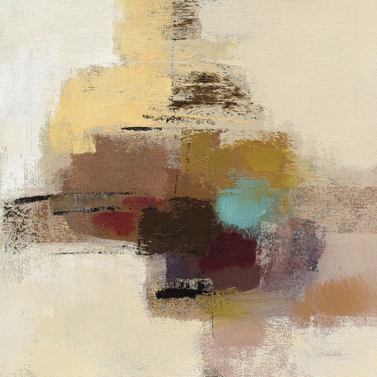 Morello Cherry Abstract II by Silvia Vassileva - museum quality wall art work on large canvas & framed canvas prints