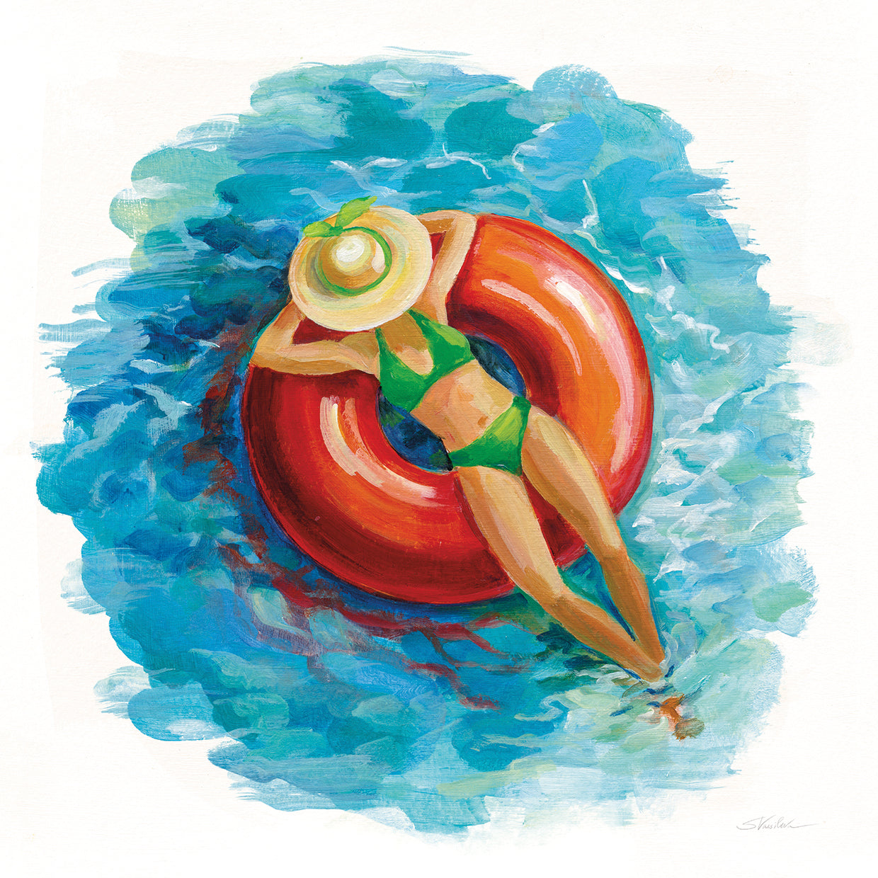 Sunbather I by Silvia Vassileva - lowest price wall art work on large canvas & framed canvas prints