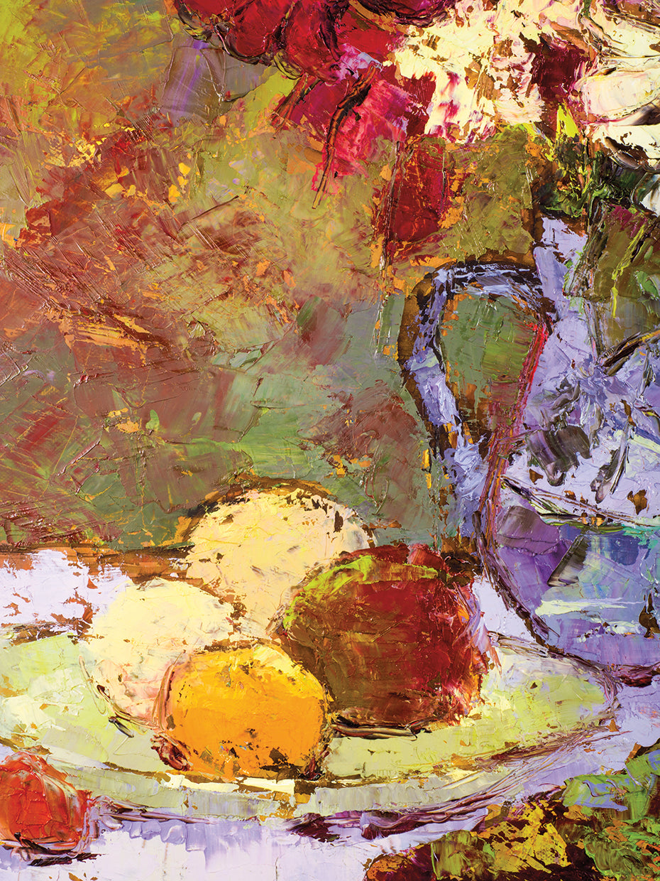 Pintura en lienzo de bodegones de primavera
