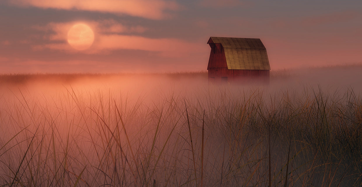 Misty Mauve Barn