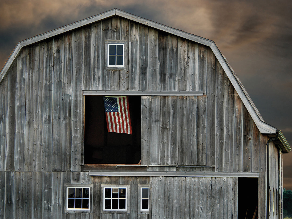 Stars and Stripes Rustic Barn
