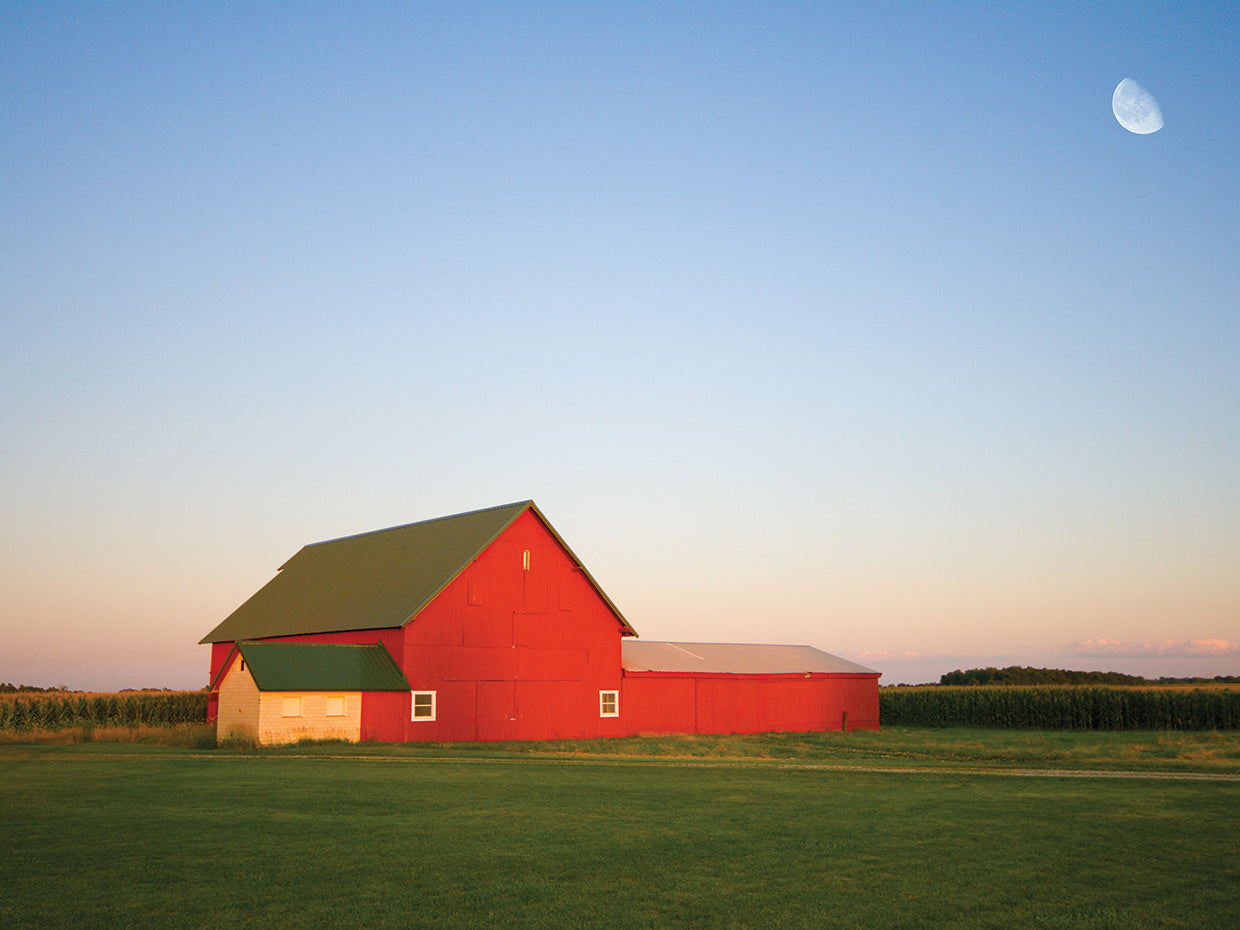 Indiana Sunset Scarlet Barn