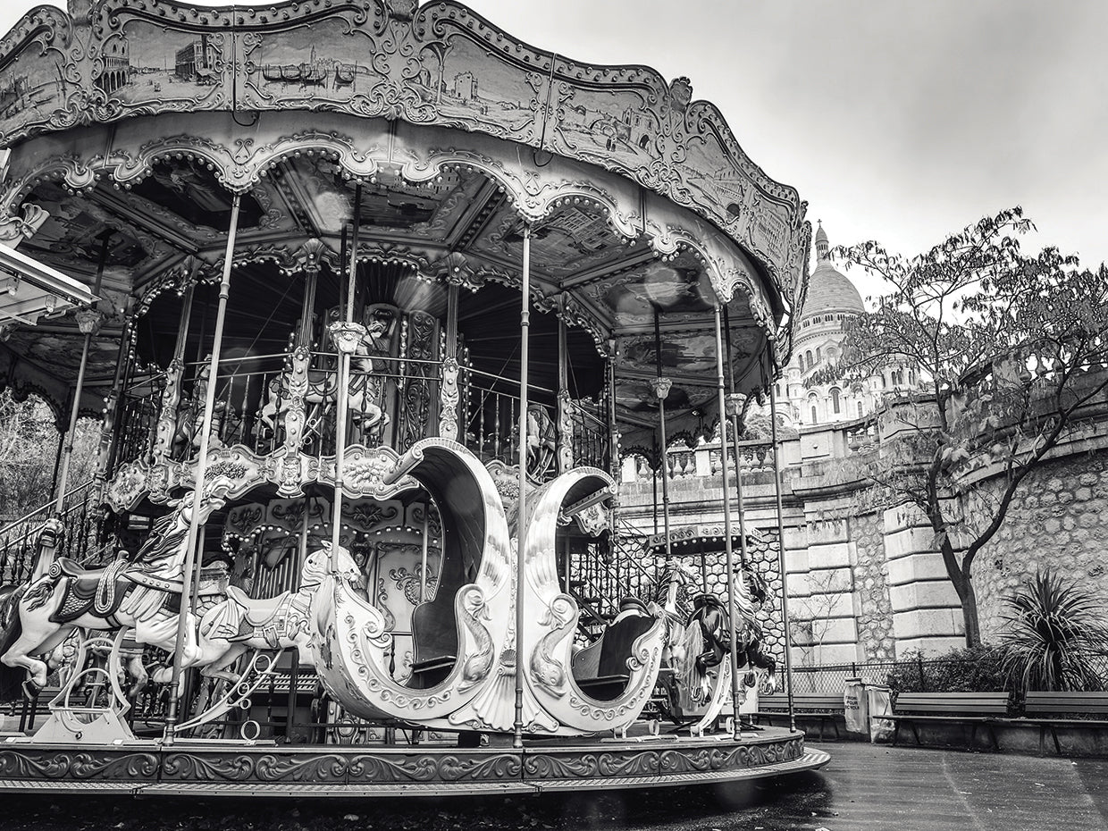 Vintage Paris Carousel Merry Go Round