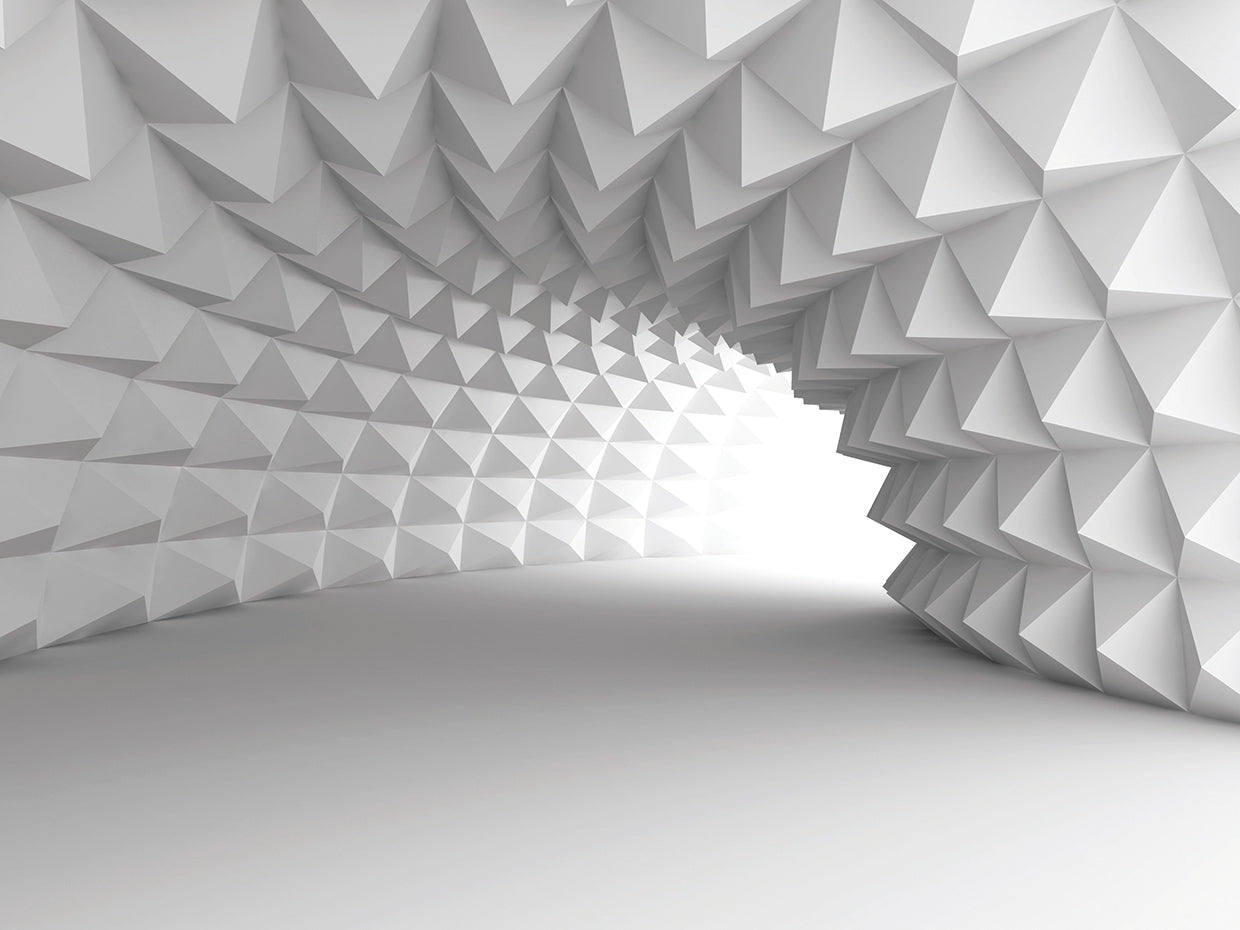 Sharp White Diamond Tunnel