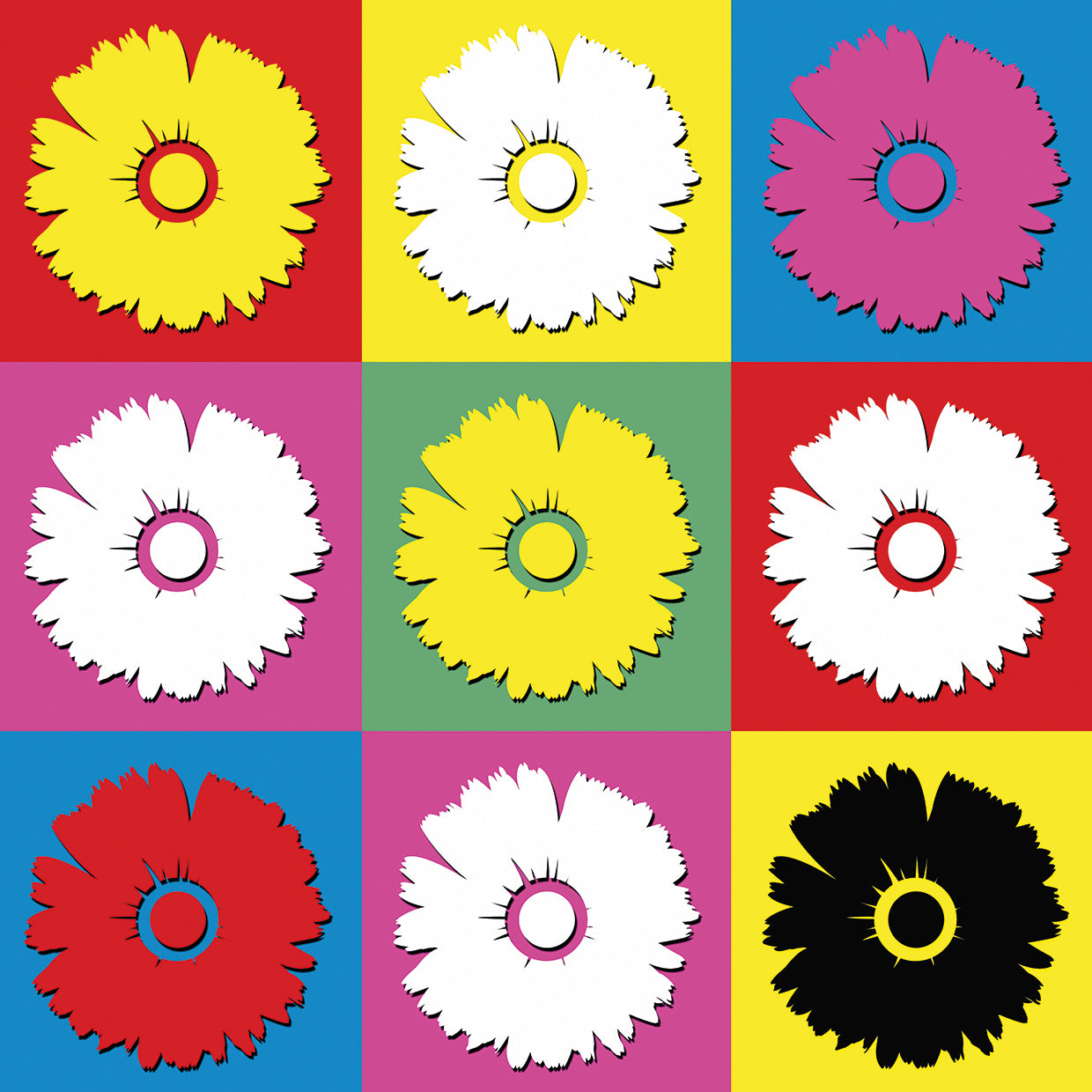 Pop Art Darling margaritas lienzo arte