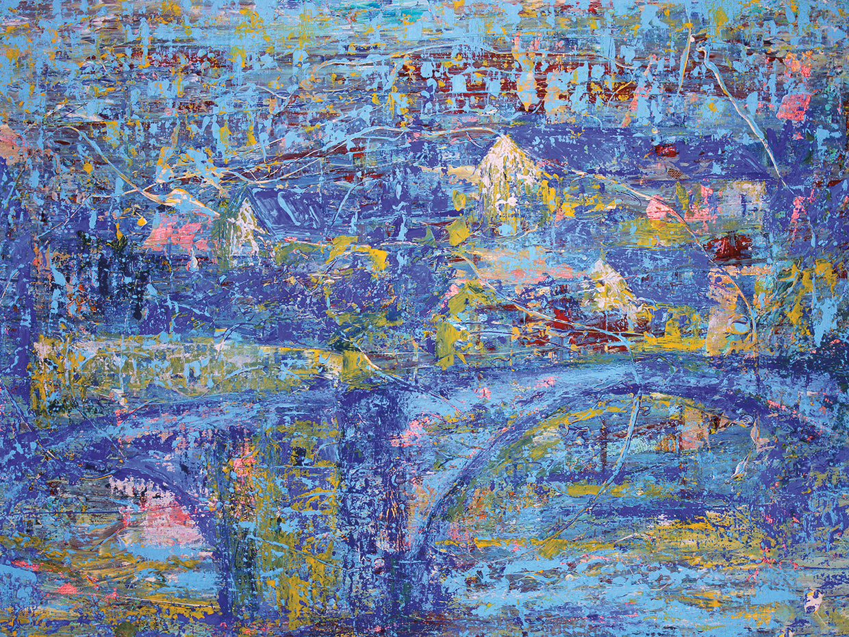 Blue Bridge to the Old Village