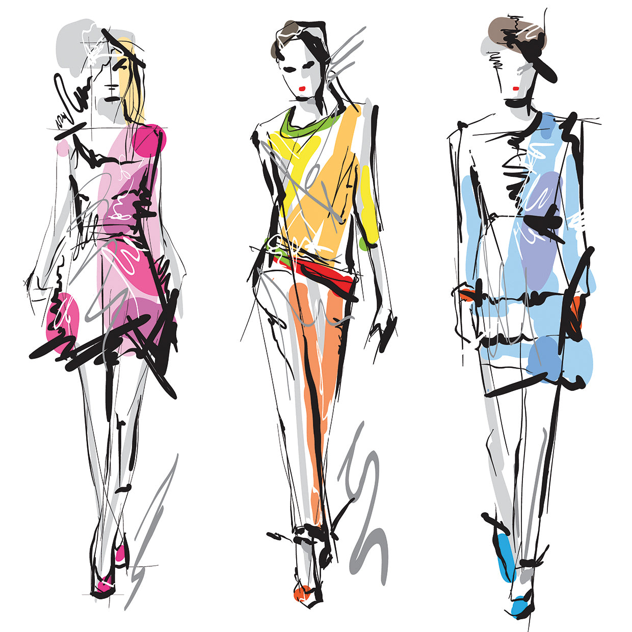 Fashion Sketchbook Trio