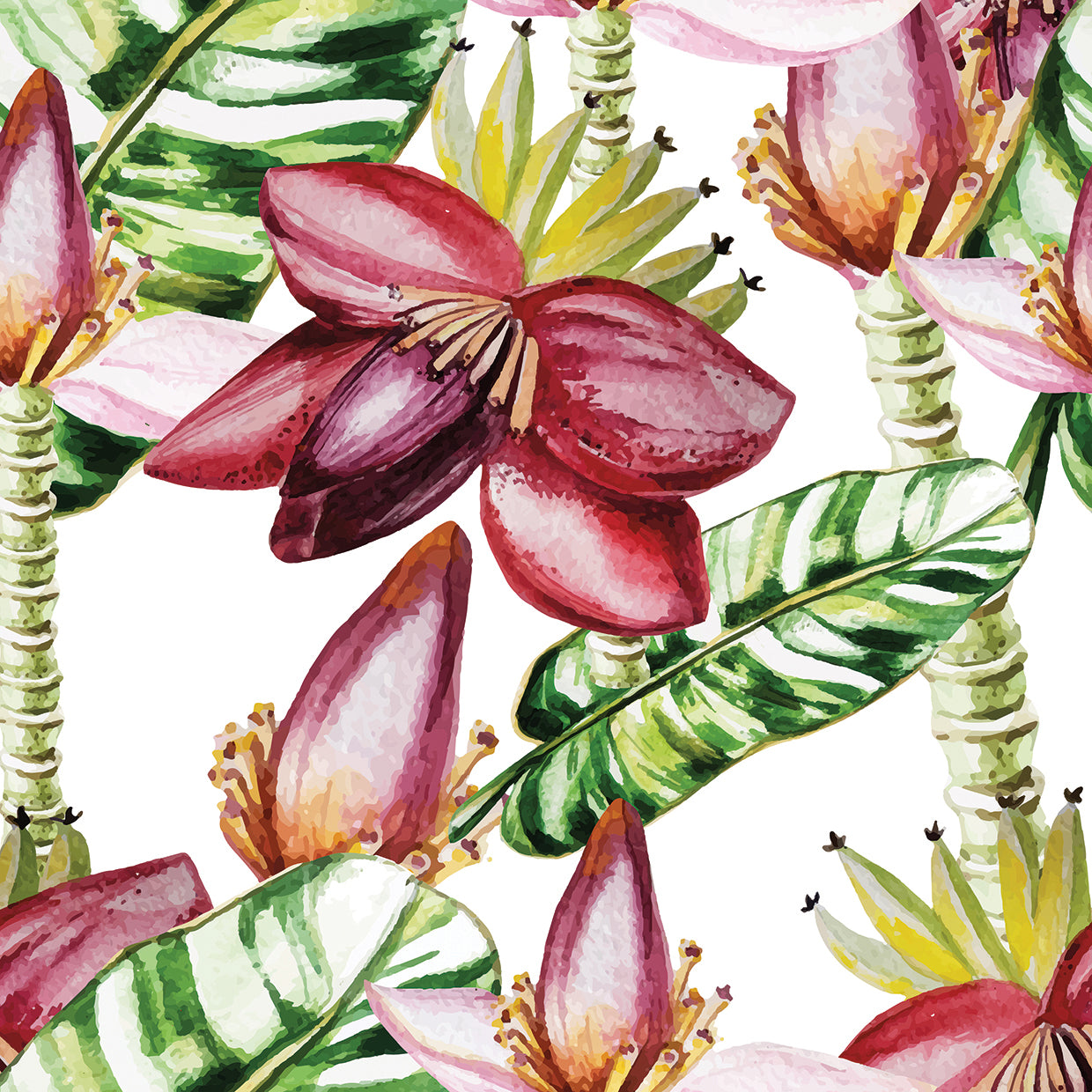 Arte de lienzo Go Bananas Leaves