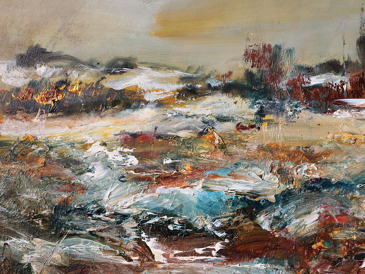 Old Countryside Snow Fields