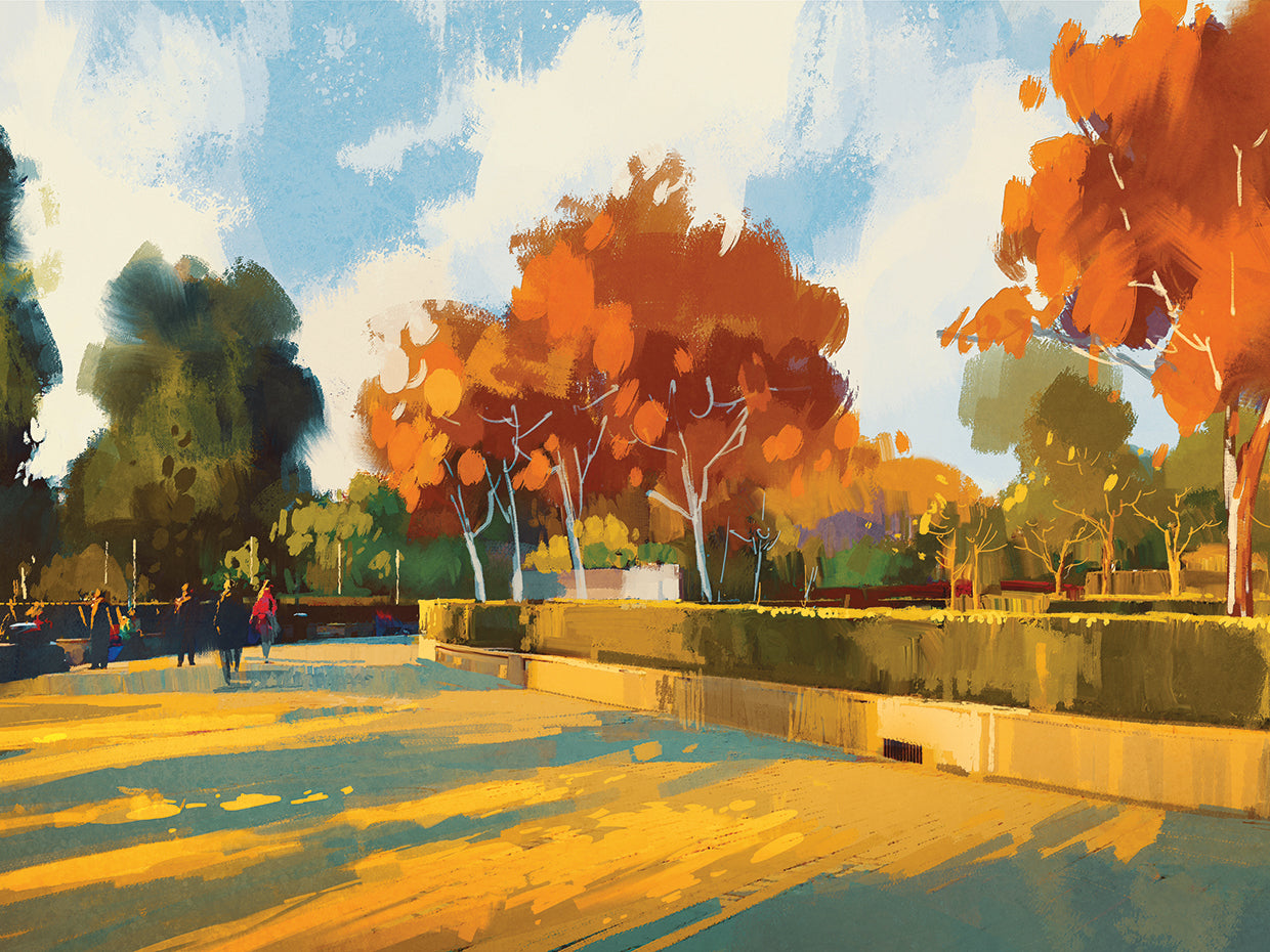 Everyone Loves the Park in Autumn