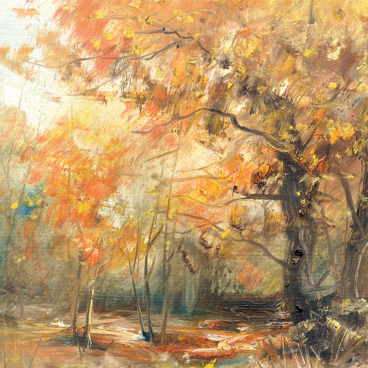 Arte de la lona de Nature Walk Principios de otoño