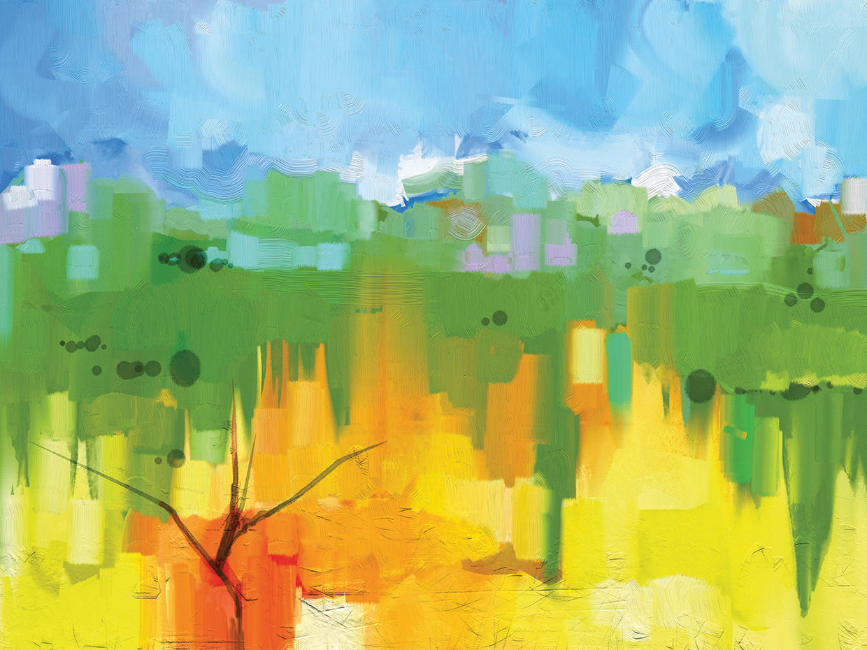 Spring Landscape Shimmers
