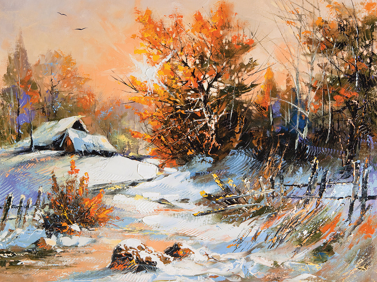 Rural Golden Winterscape