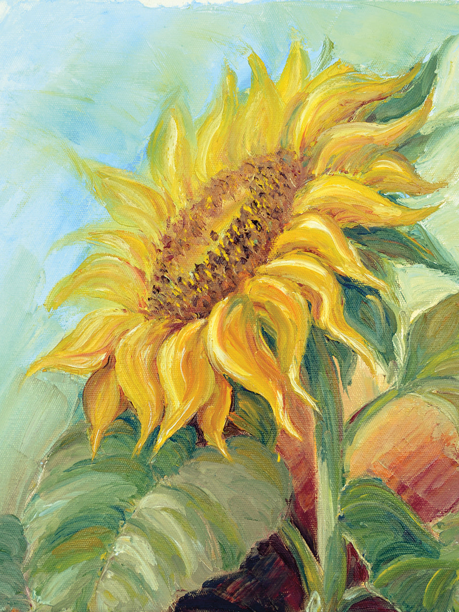 Sunshine Solo Girasol Arte de la lona