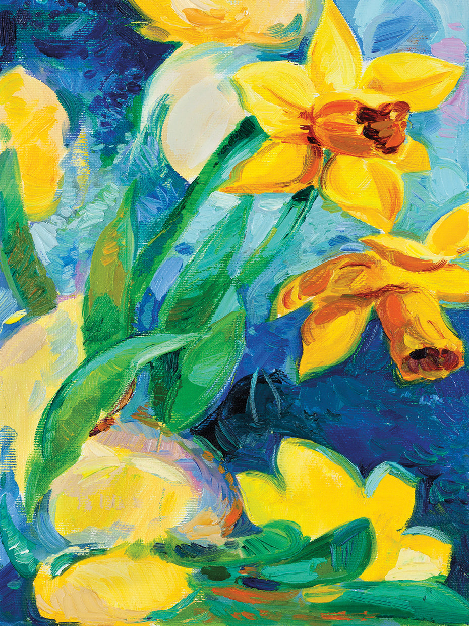 Narcisos junto al océano Lienzo