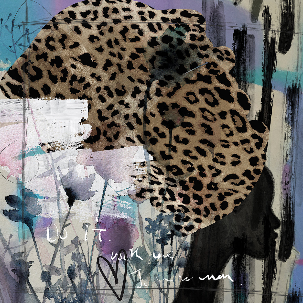 Turban Beauty by Nikki Chu is a colorful and painterly multicultural figure painting printed on canvas or framed canvas