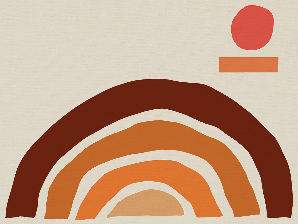 Rainbow Vibes - highest quality handcrafted wall art work on large canvas & framed canvas prints by Nikki Chu